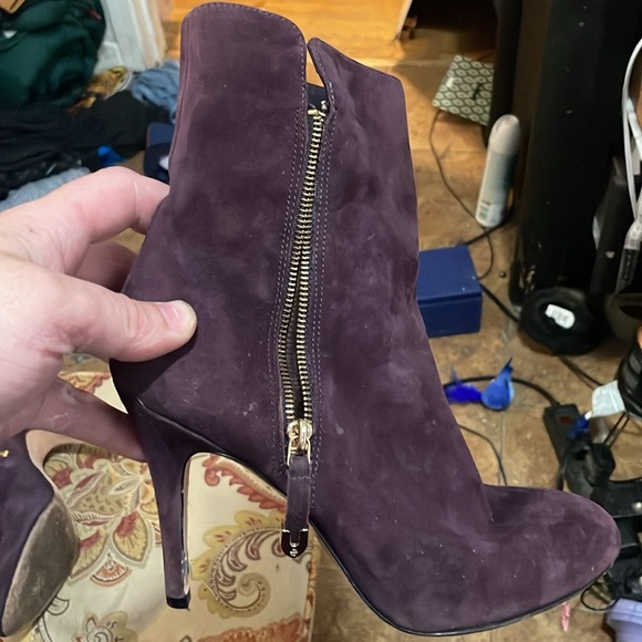 Joan & David made in Italy purple suede ankle boots size 8 1/2 - Picture 5 of 12